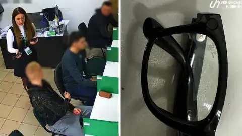 На Львовщине мужчина пытался сдать экзамен по вождению в очках со встроенной камерой
