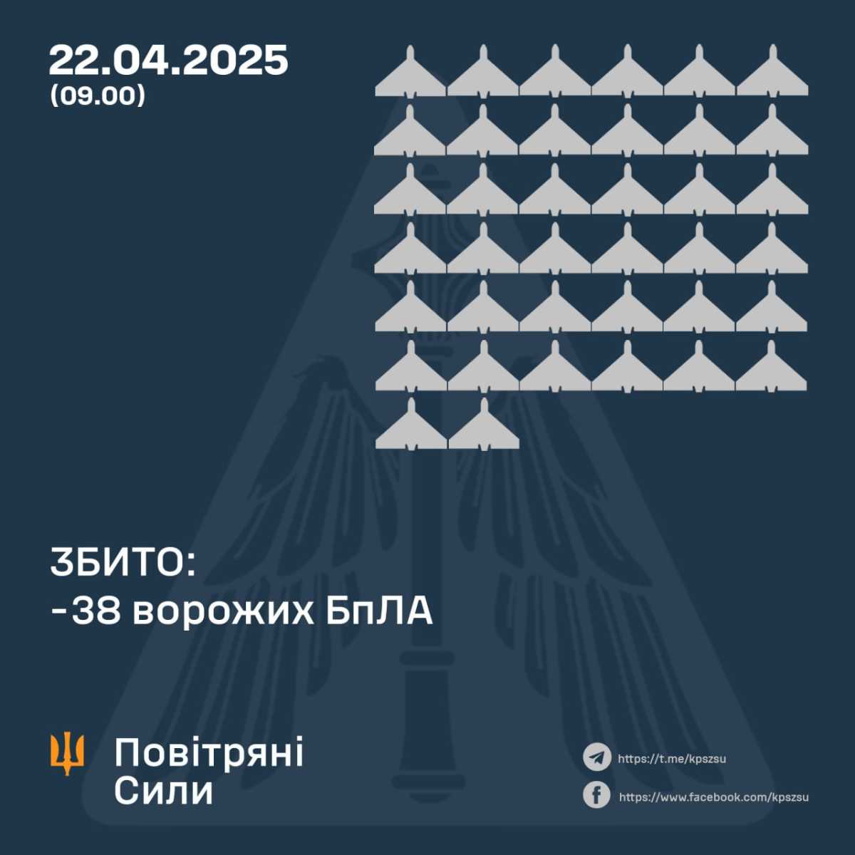 Інфографіка: Повітряні сили ЗСУ