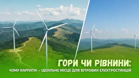 Горы или равнины: почему Карпаты - идеальное место для ветровых электростанций