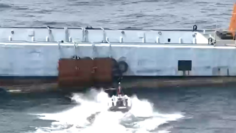 Кадри нового французького морського дрона. Фото: скріншот відео.