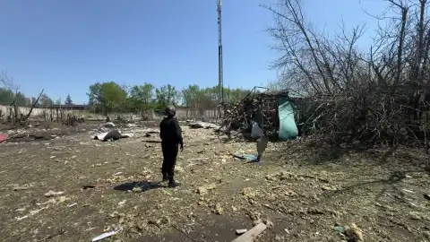 Костянтинівка. Наслідки обстрілу 01.05.2025. Фото: Facebook/Сергій Горбунов 