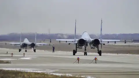 Истребители Су-30 (иллюстративное изображение). Фото: Минобороны РФ.