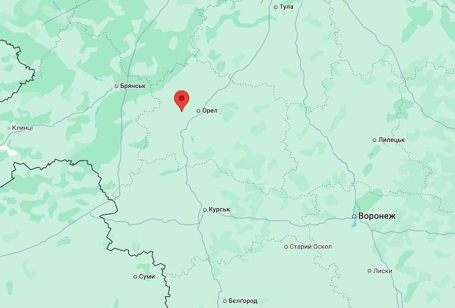 Скріншот мапи Google Maps.