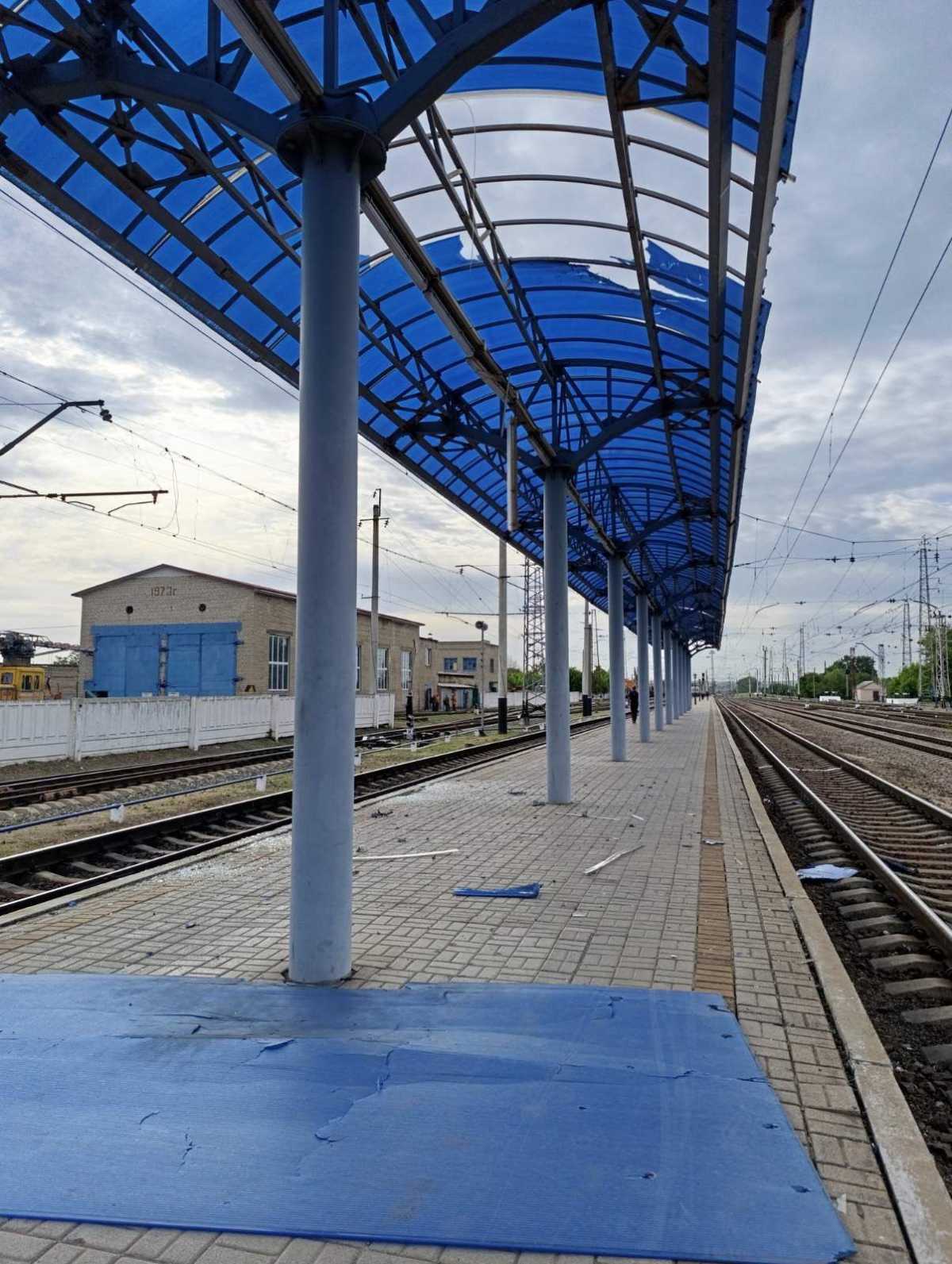 Russians attacked UZ facilities. Photo: Ukrzaliznytsia 