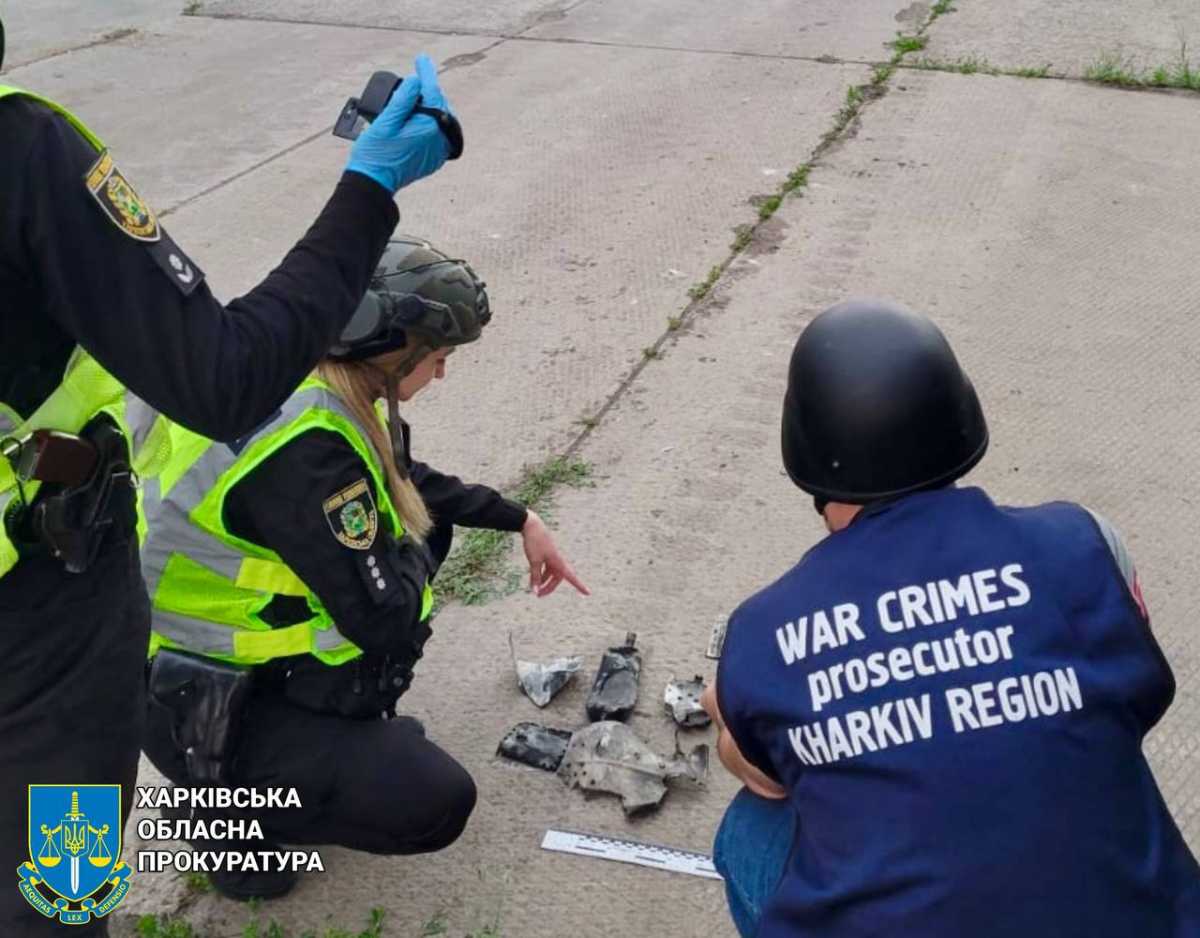 Наслідки ракетних ударів РФ. Фото: telegram/prokuratura_kharkiv