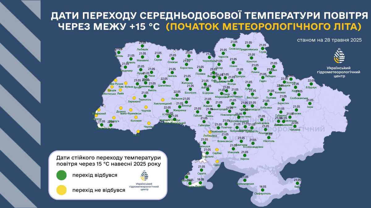 Мапа: Укргідрометцетр