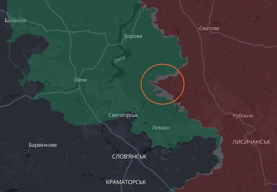 Fragment of interactive map of DeepState project. Photo: screenshot of UN.