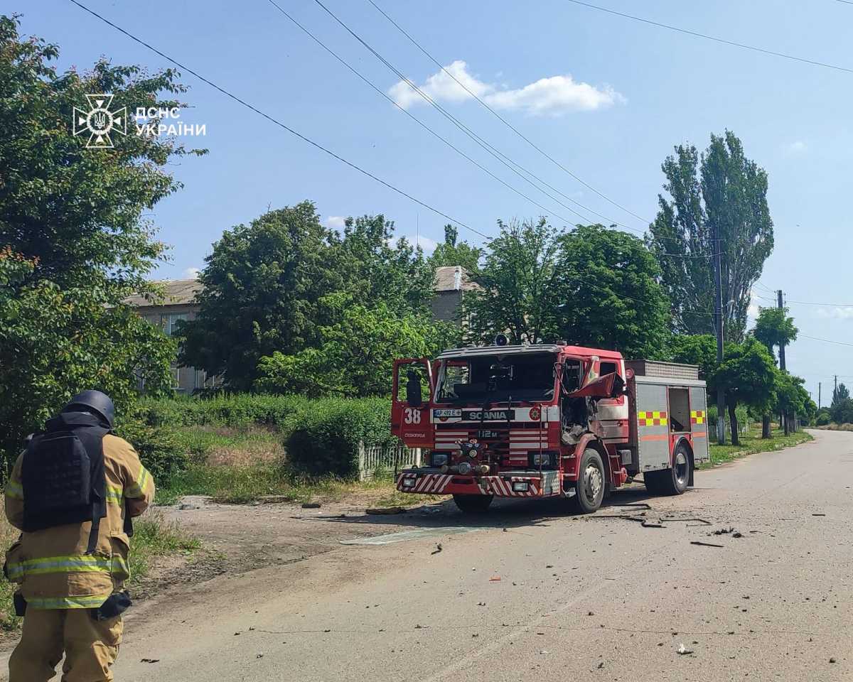 Consequences of the shelling of the Zaporizhzhia Region. Photo: facebook/Ministry of Interior Affairs of Ukraine