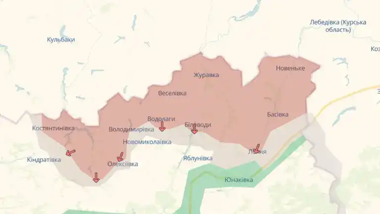 Наступ на Сумщину. Фото: 