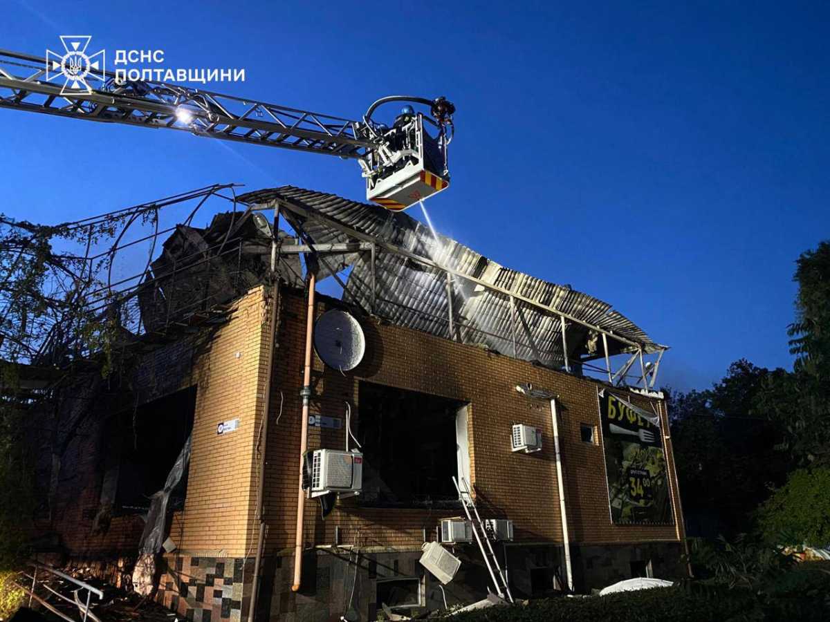 Consequences of attack on the Poltava Region. Photo: State Emergency Service