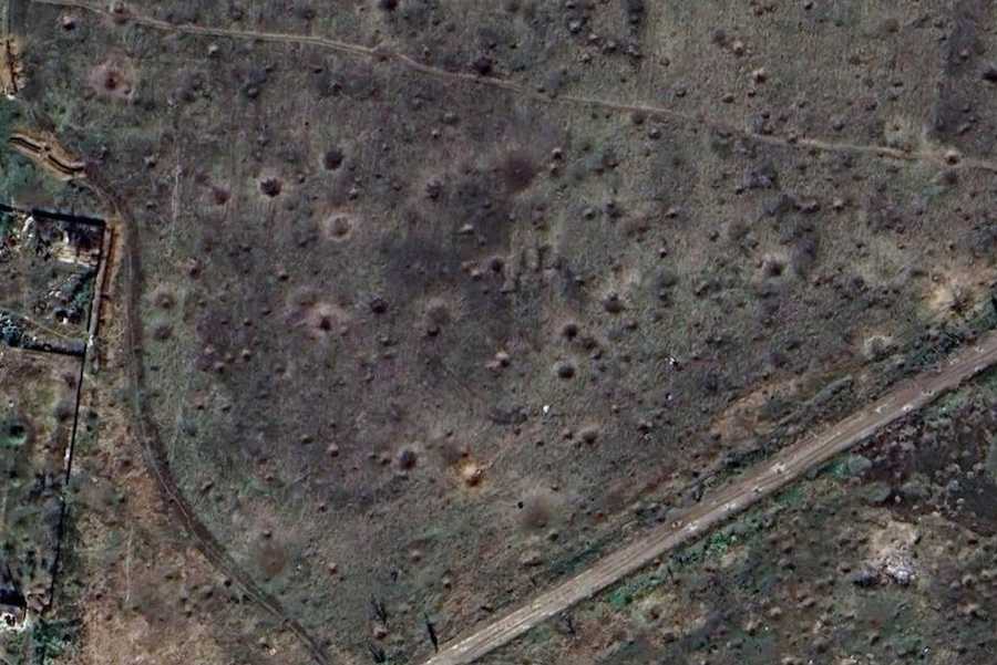 Супутниковий знімок Вугледара на мапі сервісу Google Maps. Фото: скріншот УН.