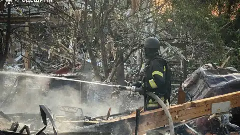Атака россиян на Одесскую область в ночь на 11 июня. Фото: ГосЧС