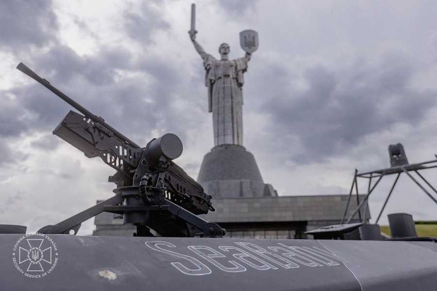 Дрон Sea Baby, переданий Національному музею історії України у Другій світовій війні. Фото: СБУ.