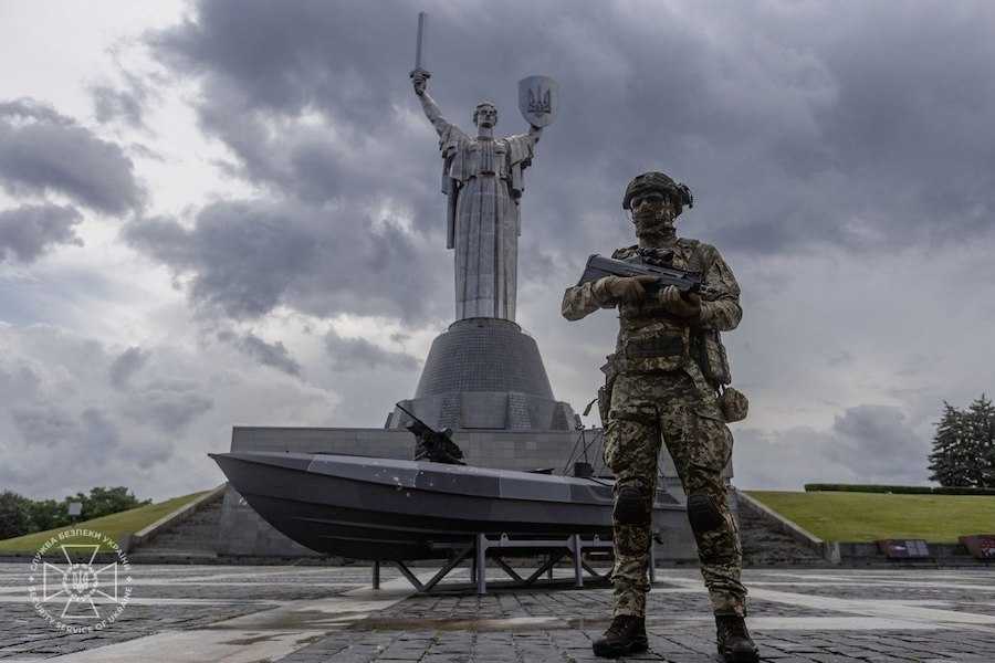 Дрон Sea Baby, переданий Національному музею історії України у Другій світовій війні. Фото: СБУ.