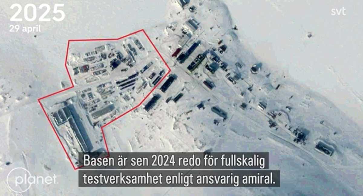 Розбудова на Новій Землі у 2025 році, супутниковий знімок Maxar/Planet Labs PBC. Джерело: SVT