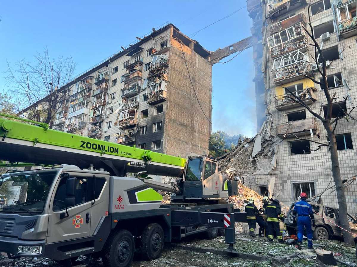 The consequences of the massive russian strike on the night of June 17 in Kyiv. Photo: Kyiv City Military Administration