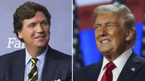 Такер Карслон и Дональд Трамп