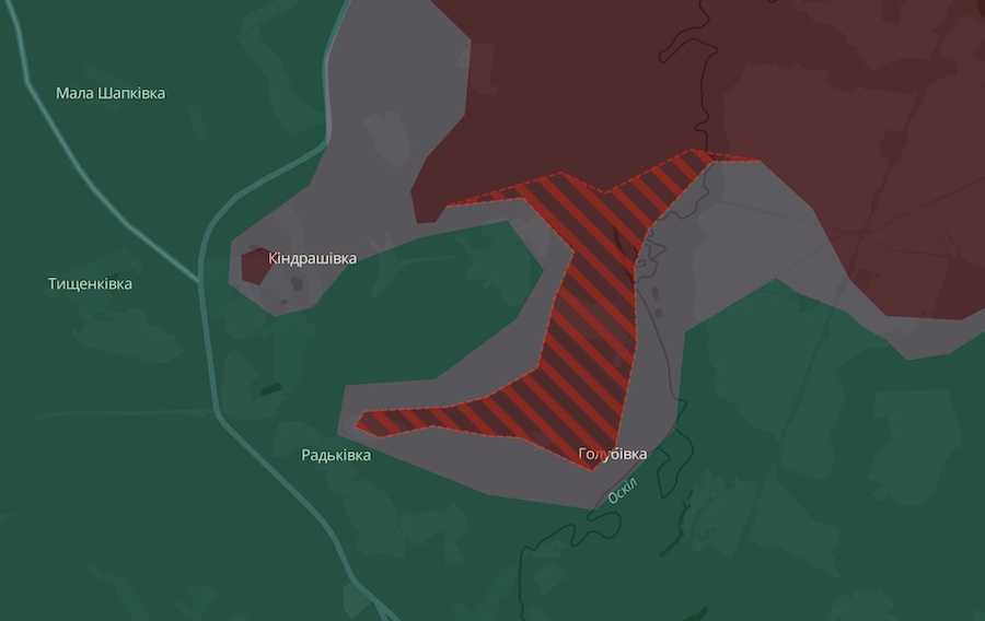 Screenshot of the interactive map DeepState.