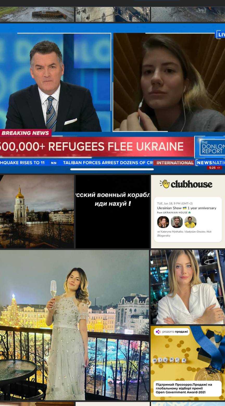 Колаж з допису Безуглої. Фото: facebook.com/bezuhlamariana