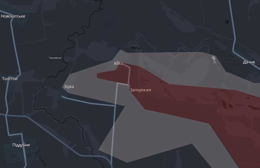 The village of Zaporizhzhia in the Donetsk Region on the map of the DeepState project. Photo: screenshot of the UN.