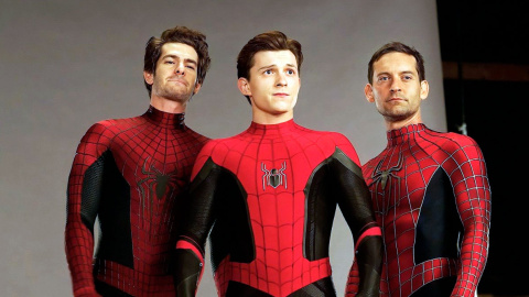 Ендрю Гарфілд, Том Холланд та Тобі Магвайр в образі Людини-Павука. Фото: Marvel