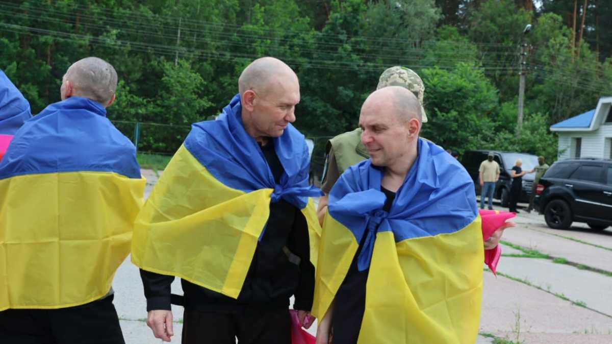 Prisoner exchange on July 4. Photo: Telegram/Zelenskiy/Official