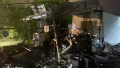 Rescuers show destruction in Kyiv from russian drone debris