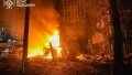 Russia attacks Odesa with drones at night. Security room near new building on fire, guard killed
