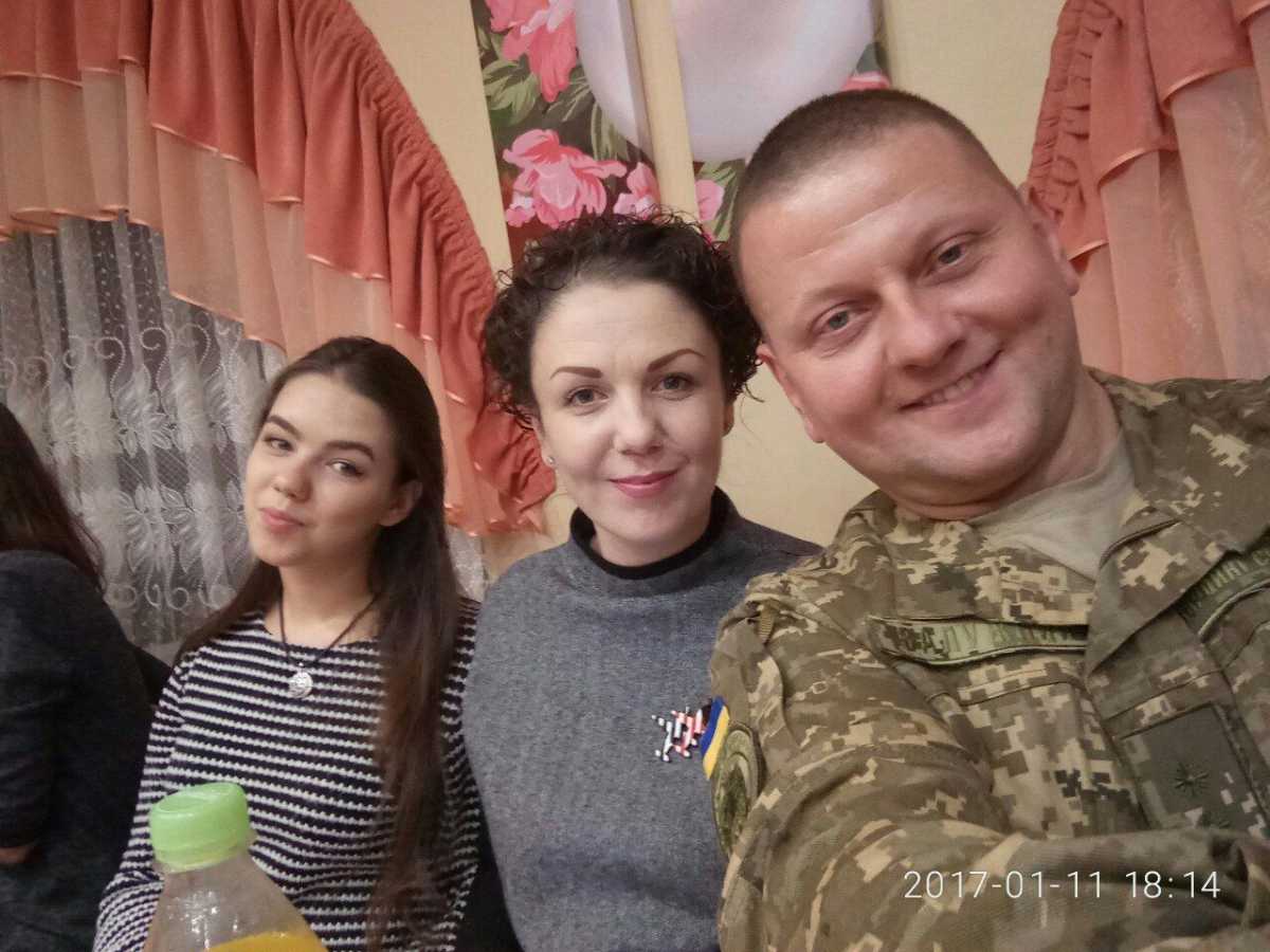 Залужний з сім'єю. Фото: 