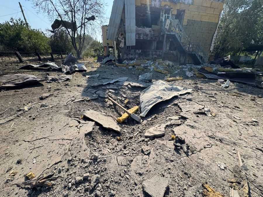 Consequences of the occupiers' airstrike on Kostiantynivka on July 8. Photo: Kostiantynivka City Military Administration.
