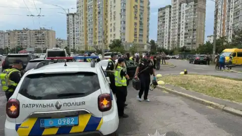 Полиция на месте убийства. Фото: Нацполици
