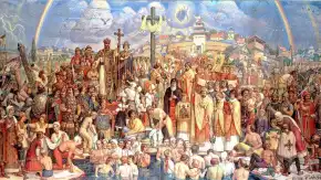 Хрещення Русі-України, картина Петра Андрусіва. Фото: wikipedia