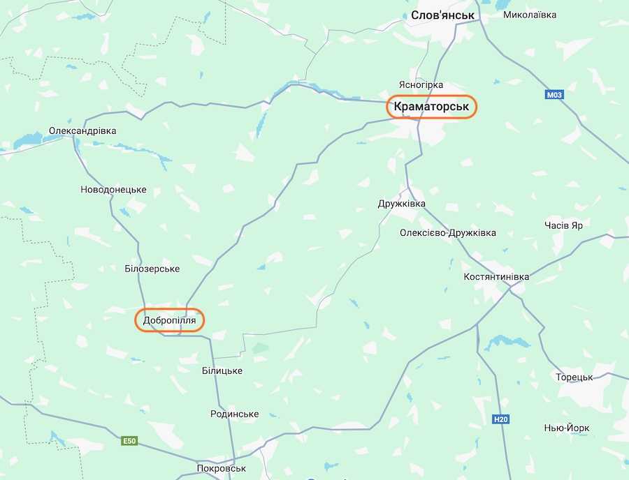 Фото: скріншот мапи Google Maps.