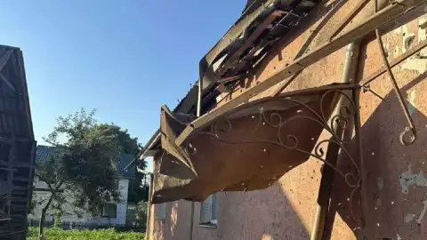 Последствия атаки россиян в Ивано-Франковской области. Фото: Telegram/Марцінків.ONLINE