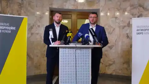 Директор НАБУ Семен Кривонос и глава САП Александр Клименко. Фото: скриншот видео.