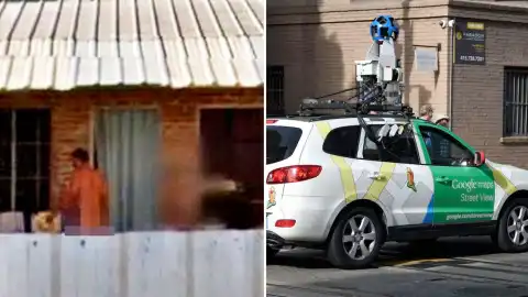 Обнаженный аргентинец случайно попал на Google Maps. Коллаж: mustsharenews
