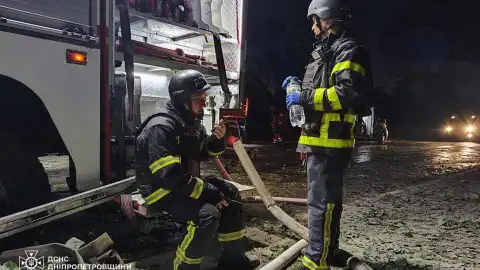 Последствия атаки в Днепропетровскую область. Фото: скриншот видео