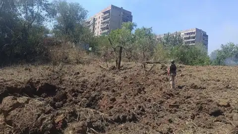 Последствия авиаудара оккупантов по Константиновке. Фото: Facebook / Сергей Горбунов.