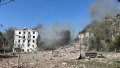 Invaders struck Kramatorsk, destroying 5-story residential building. 1 killed, 11 injured