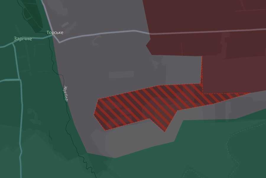 Screenshot of the DeepState interactive map.