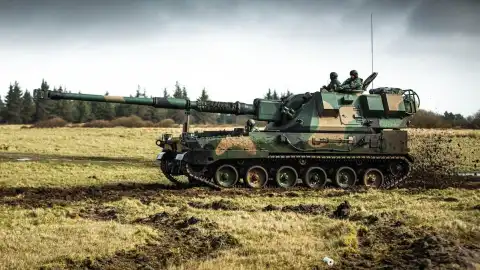 Польская 155-мм САУ Krab. Фото: Национальная гвардия США.