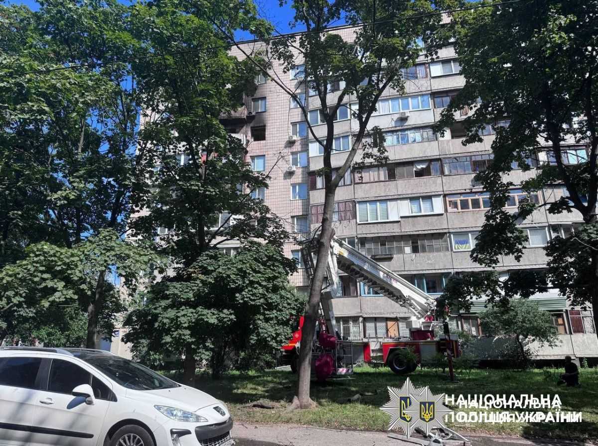 Місце події. Київ. Фото: Нацполіція