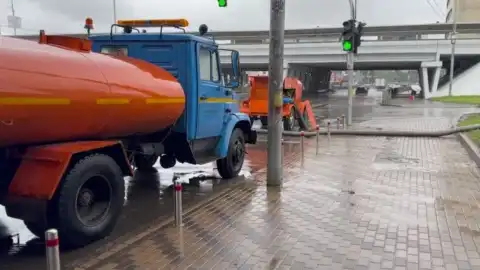 Подтопление в Киеве. Фото: скриншот видео