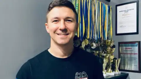 Фото: Богдан Высочанский с медалями и наградами