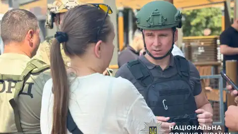 Полиция на месте стрельбы. Фото: Национальная полиция Украины