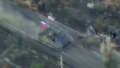 Russians put US flag on their vehicles during assault