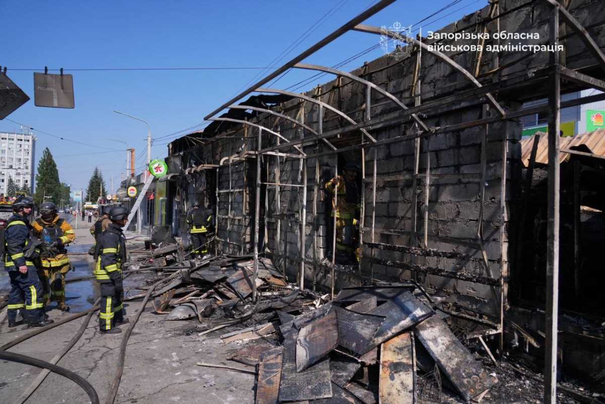 Russians strike Zaporizhzhia. Photo: Zaporizhzhia Regional Military Administration