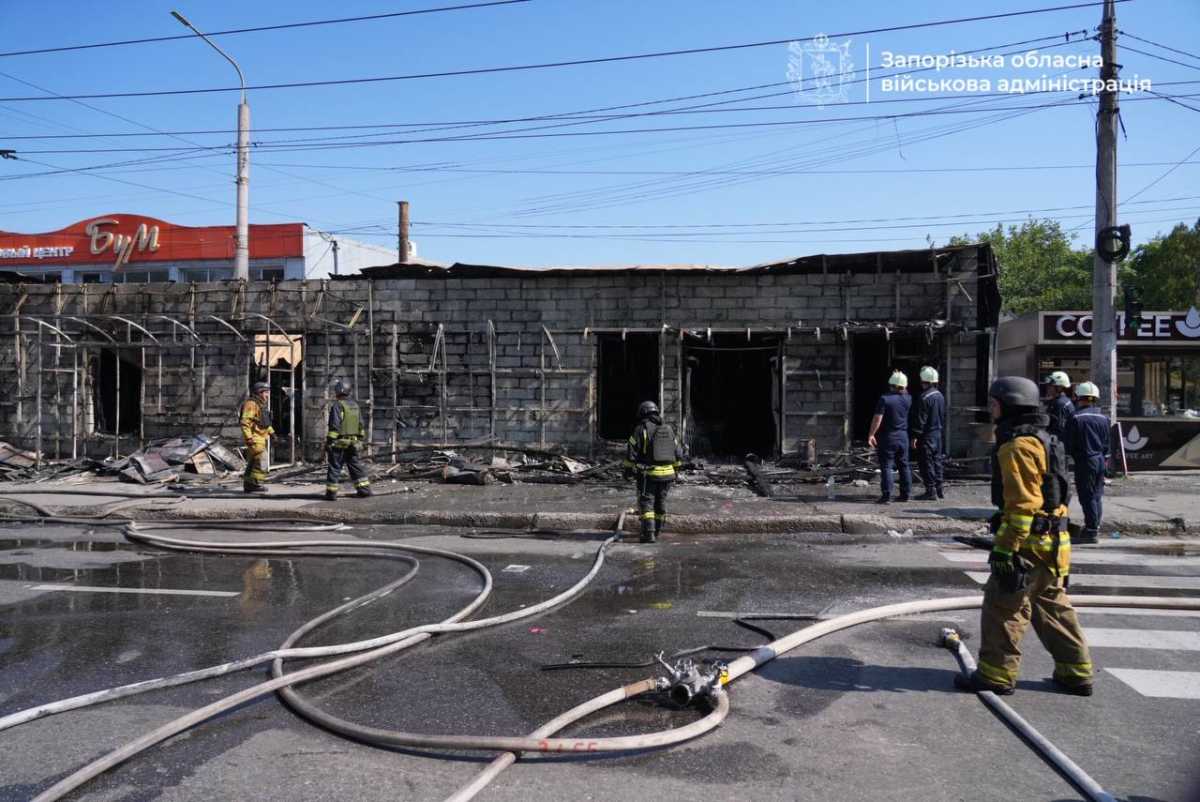 Russians strike Zaporizhzhia. Photo: Zaporizhzhia Regional Military Administration
