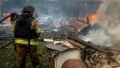 Russians strike rescuers in Sumy Region, large-scale fire breaks out