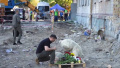 Zelenskyy visits ruins of house in Kyiv where russian missile killed 25 people